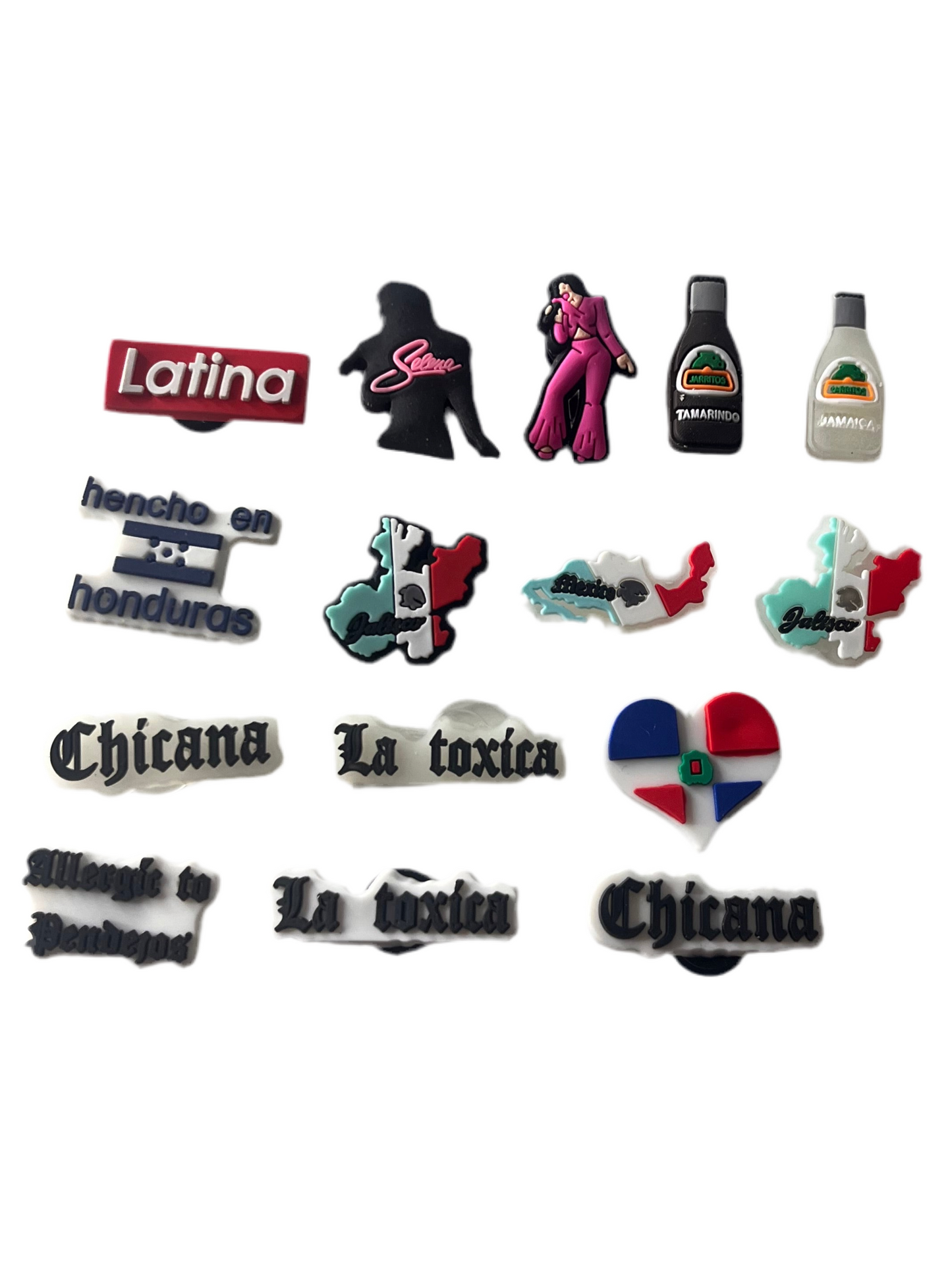 Hispanic style shoe charms