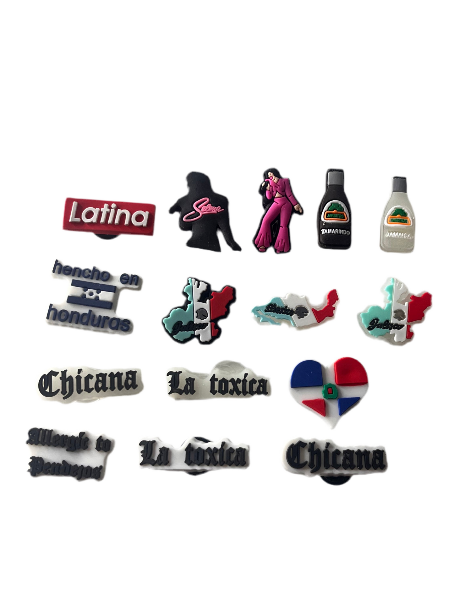 Hispanic style shoe charms