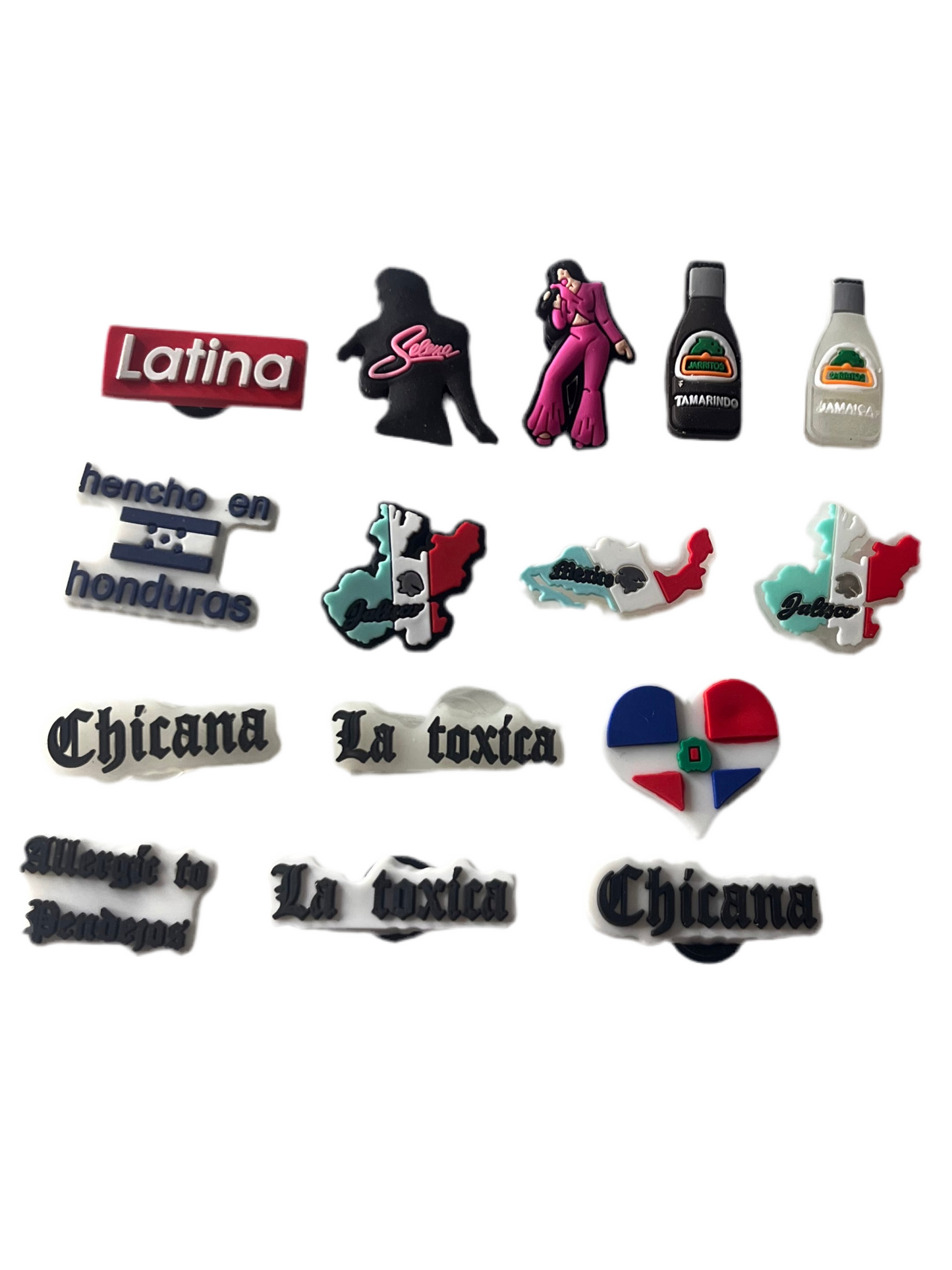 Hispanic style shoe charms